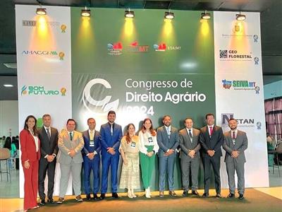 Foto da Notícia: Em Rondonópolis, Gisela Cardoso evidencia importância do Direito Agrário para pacificação social em MT